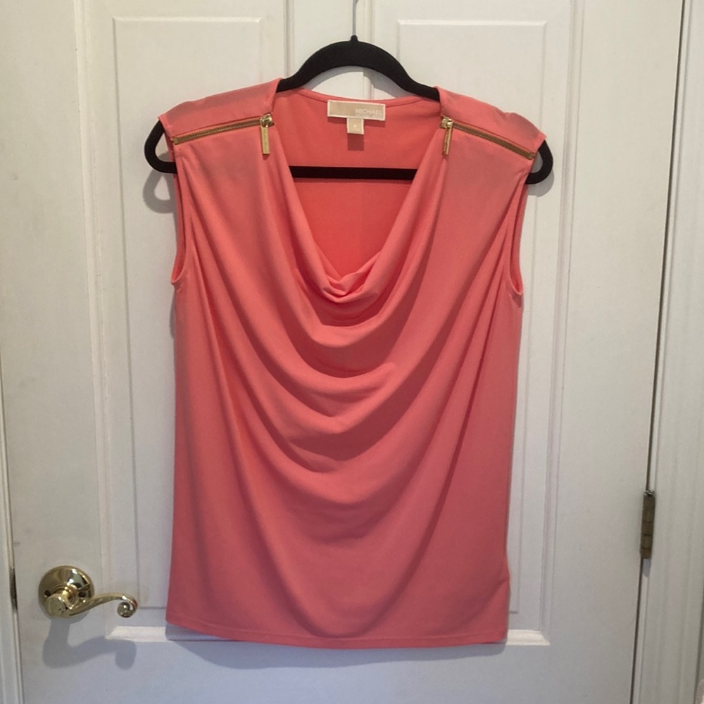 Women’s peach Michael Kora top sleeveless size S